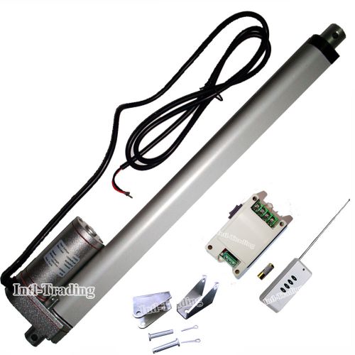 14mm/s 12&#034; 220lbs 12V Linear Actuator Electric Drive Motor W/ Remote Controller