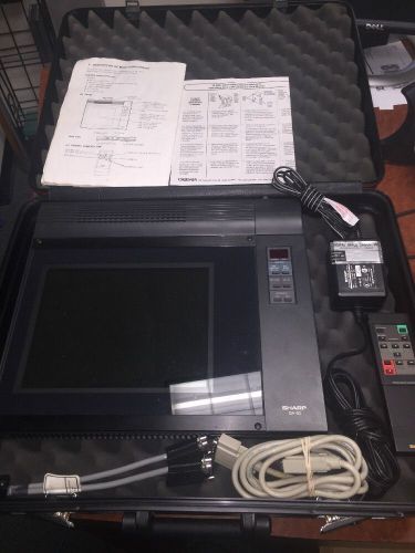 Vintage Sharp QA-50 LCD Projector Panel for Computer. With Case and Cords