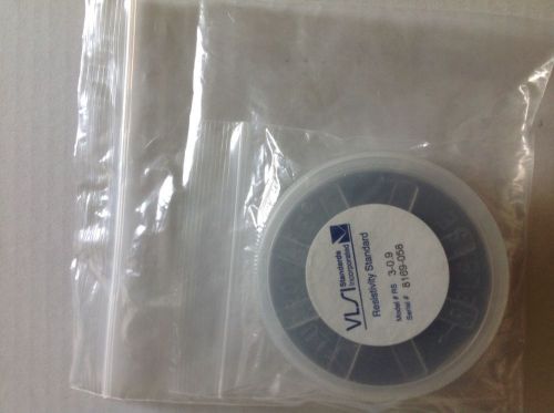 VLSI RESISTIVITY STANDARD SILICON WAFER Model # RS 3-0.9 serial # 8169-058