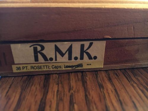 Kingsley Machine Type (18 pt. Rosetti -Caps-)