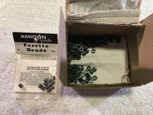 Vintage Lot of about 135 Ferrite Beads Amidon Huskies &amp; Others