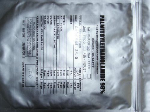 Palmitoylethanolamide powder 100Grams  / cas # 544 - 31 -0 , PEA