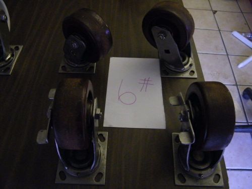 5&#034; Stainless Steel Industrial Grade Caster Wheels &#034;Set Of 4&#034;  #6