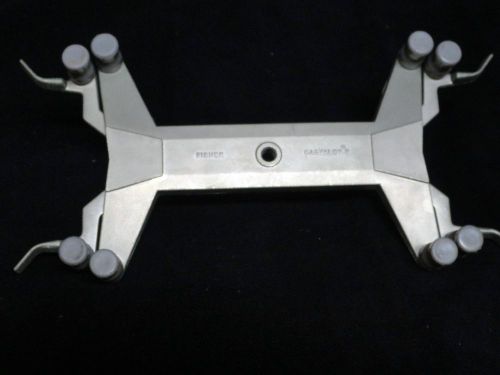 Fisher scientific * castaloy-r * p/n:3361-4 * double buret holder clamp * used for sale