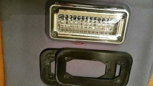 code 3 pse 3x7 prizim led light heads set of 2 clean with chrome bezels