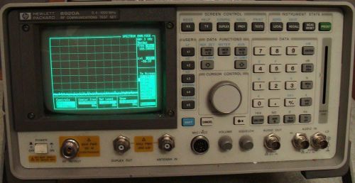 HP AGILENT 8920A 0.4 - 1000 MHz RF COMMUNICATION ANALYZER W/ OPTS! CALIBRATED !