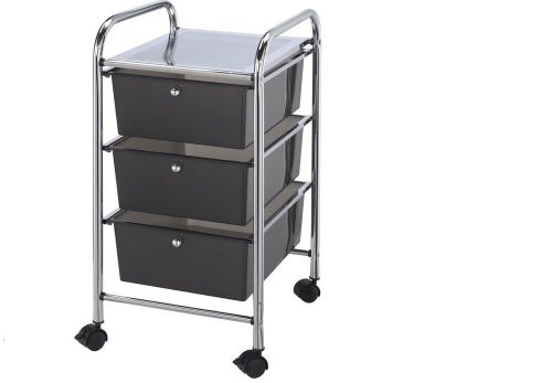 Blue Hills Studio 13-Inch by 26-Inch by 15-1/2-Inch Storage Cart with 3 Drawe...