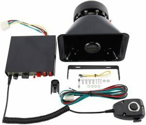 200W Police Fire Siren Horn Speaker Car Emergency Warning Alarm 8 Sound Loud 12V