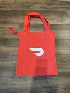 New DoorDash Food Delivery Insulated Bag Red with Zipper