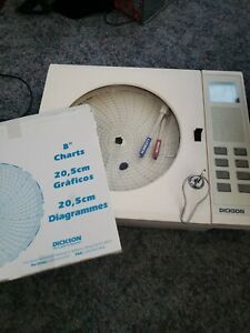 DICKSON THDX 8&#034; DIGITAL TEMPERATURE AND HUMIDITY POINT CHART RECORDER