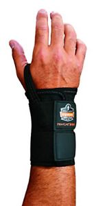 Ergodyne ProFlex 4010 Double-Strap Left Wrist Support, Black, Large