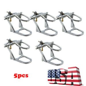 5Pcs Dental Lab Low Arch Denture Chrome Articulator for Dentist Stainless Steel