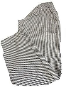 Happy Chef Pants Black-White Size Medium. Used 1x For College Class.