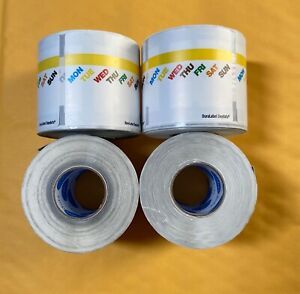 Ecolab DuraLabel Daydots Prep-n-Print 2&#034;x 2&#034;x300 Labels (4-Rolls)