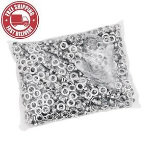 1000 Grommets + 1000 Washers - Nickel Finish - #2 Size, 3/8&#034; Eyelets