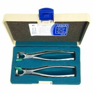 Waldent Physics Forceps Set of 2 K1/4 Atraumatic Physics Extraction Molar Series