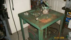 Base table with hydraulic pump for Carver Laboratory Press