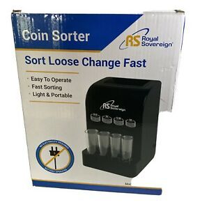 Royal Sovereign Battery Operated Coin Sorter Quickly &amp; Accurately Sorts Coins