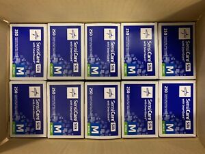 Medline SensiCare Silk Nitrile Medium Exam Gloves, Qty-1 Case=2500 Gloves