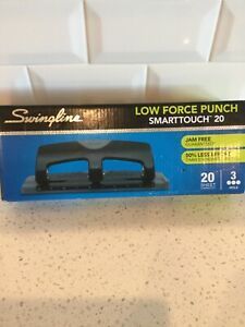 Swingline Low Force Punch Smarttouch 20 -20 Sheet Capacity 3 Hole