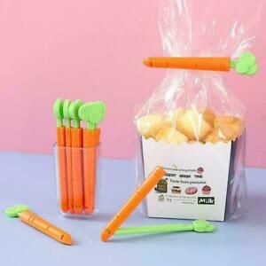 5pc Kitchen Storage Snack Food Sealing Bag Carrot Clip Clamp Plastic Sealer I9E1