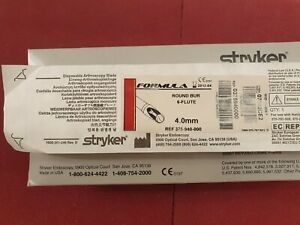 Stryker EXP 375-940-000 Formula Shaver Bur Round 6-Flute 4.0mm
