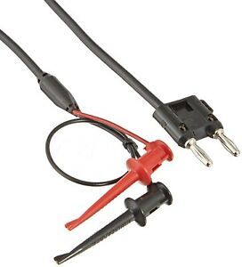 Pomona 3786-C-24 Minigrabber Test Clips to Multi-Stacking Double Banana Plug