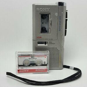 SONY VOR Microcassette-Corder M-530V Clear Voice Tape Recorder w/ Tape - WORKING