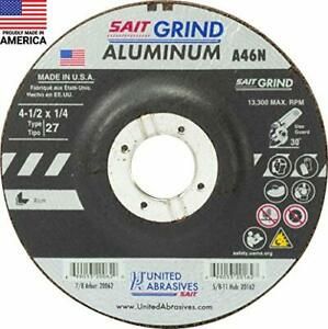 United Abrasives-SAIT 20062 A46N Aluminum Grinding Wheel Type 27/Depressed Ce...
