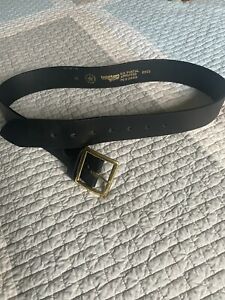 Black leather Police-Fire-Ems or Postal duty belt. Size 36.