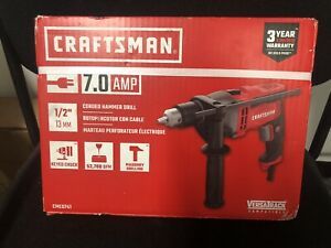 BRAND NEW Craftsman 7.0 AMP 1/2&#034; Corded Hammer Drill - P/N: CMED741