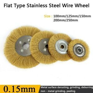 1PC Pure Copper Wire Wheel Brush Fine Polishing For Removing Metal Burrs