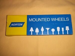  Norton Mounted Alundum Grinding Wheels- New In Box- 25 Pieces