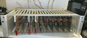 VECTOR 10 SLOT WIRE WRAP CARD CAGE &amp; 3 WIREWRAP CARDS DIY PROTOTYPING DESIGN ++