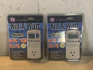 P3 International P4400 Kill A Watt Electricity Usage Monitor 2 Pack New sealed