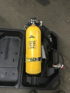 SCOTT AIR PAK AIR ONLY 2216 psi 802181.02 TANK HARNESS AND CASE