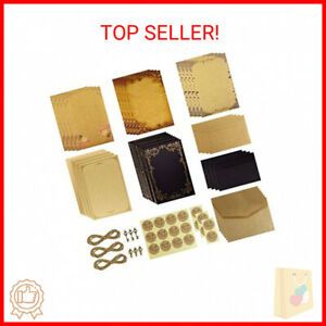 Dxhycc Vintage Stationary Paper and Envelopes Set, Aged Paper Writing Paper  …