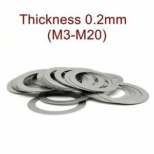 Thin Shim Flat Washer Ultra Thin High Precision Adjusting Gasket Metalworking