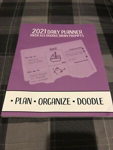 2021 Daily Planner With 365 Doodle Draw Prompts •plan•organize•doodle
