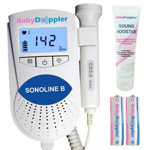 Baby Doppler Sonoline B Fetal Doppler in Blue with 3MHz Doppler Probe