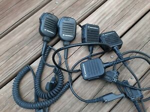 3 Motorola NMN6228C Public Safety Speaker Microphone &amp; 2 NMN6193B, LOT B