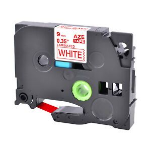 1PK Compatible Brother P-Touch TZ-222 TZe-222 Red on White Label Tape 9MM