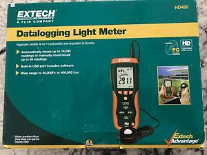 New in Open Box Extech HD450 Datalogging Heavy Duty Light Meter