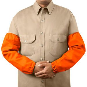 Steiner 1044-18EE 9 oz FR Cotton Sleeves - Standard Elastic - 18&#034; Orange