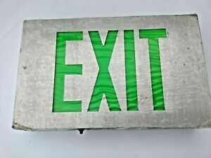 Emergency Green LED cast Exit sign CX series DIE CAST ALUMINUM Chloride systems