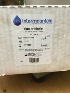 Intermountain Life Sciences; Water for Injection; 20L (sterile)