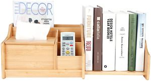 Plyisty Desktop Organizer, Book Shelf Stationary Holder Mini Storage Box, Extend