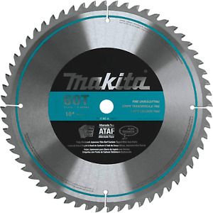 Makita A-93675 10-Inch 60 Tooth Micro Polished Mitersaw Blade, Silver