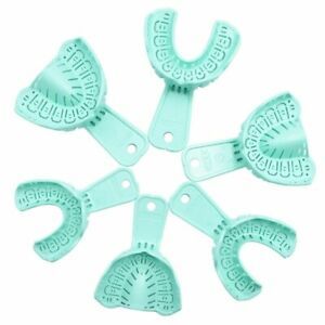 6 PCS/Set Dental Teeth Tray Impression Picking Disposable Teeth Tray Holder