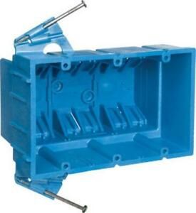 Carlon BH353A PVC 3 Gang Switch Outlet Box, Blue, 53.0 Cu. In.